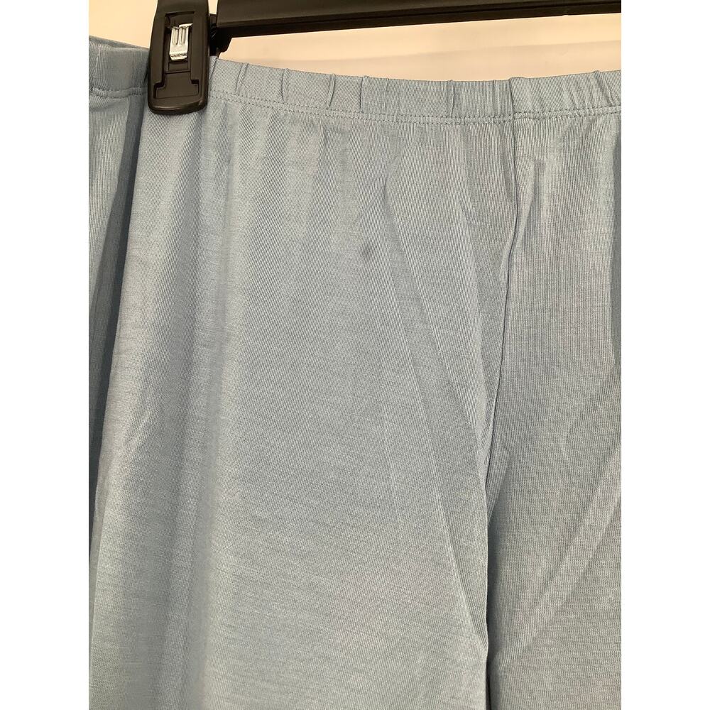 Eberjey Women's Large Tencel Modal Faded Denim/Ivory Gisele Long PJ Pants J10-11 - Picture 5 of 8